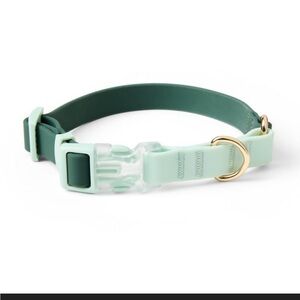 Color block dog collar green tonal size Xl